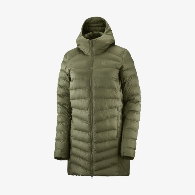 Chaquetas Aislantes Salomon Essential Xwarm Long Mujer Verde Oliva | MX ECWX589